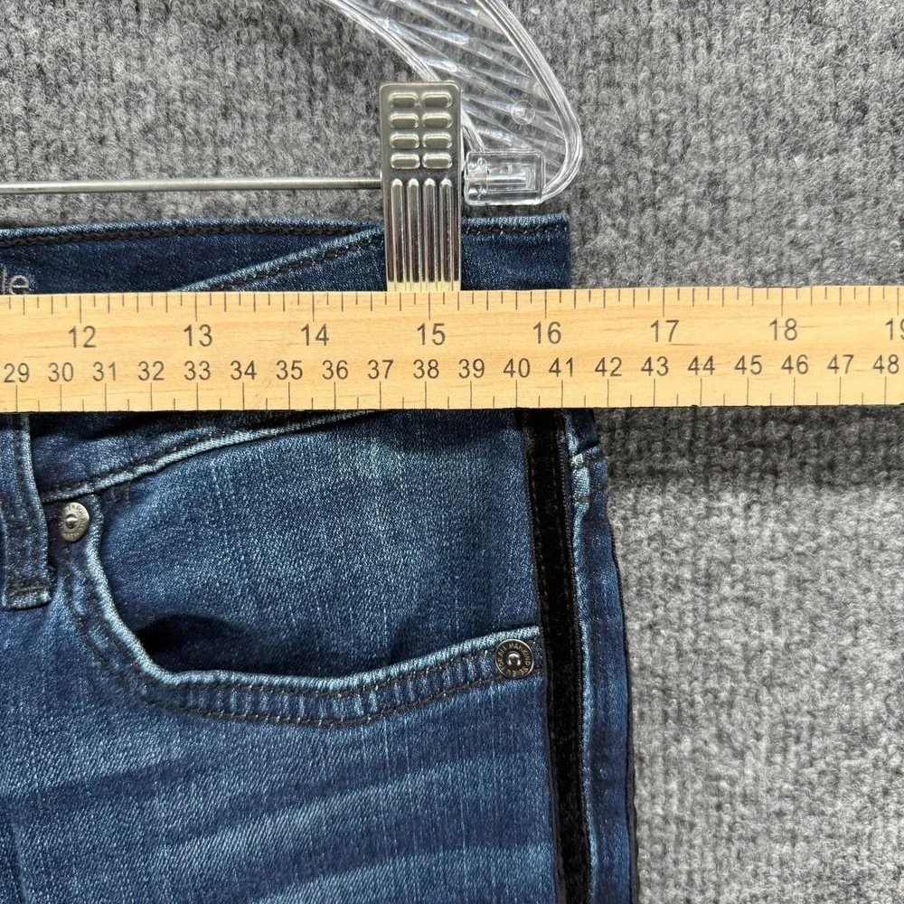 7 for All‎ Mankind Jeans Womens 31 Blue Bair Ankle Skinny Mid Rise Stretch Denim